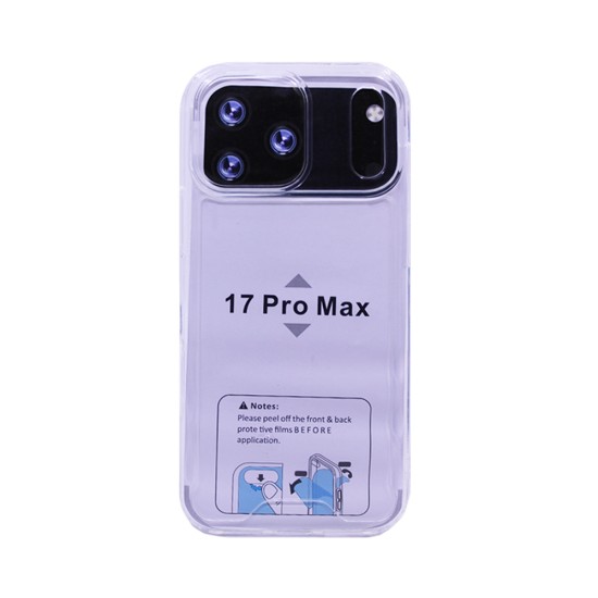 Hard Silicone Case for Apple iPhone 17 Pro Max Transparent